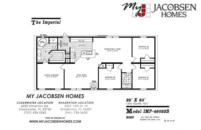 4 Bedroom Floorplans - MY JACOBSEN HOMES OF FLORIDA