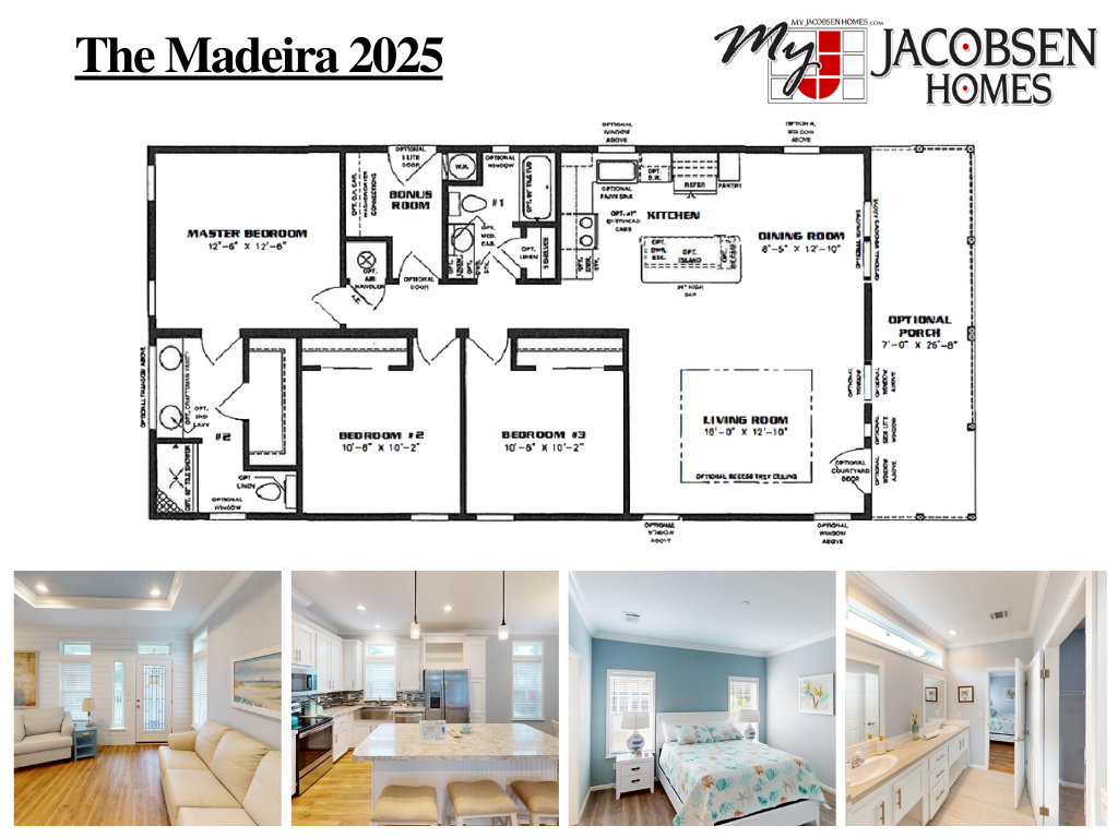 1493 SQ. FT. | 3 Bedroom | 2 Bath | 28' X 56'